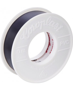 Elektroisolierband 302 schwarz 10m L.10m B.15mm Rl.COROPLAST