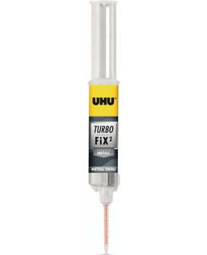 2K-Reparaturkleber Turbo Fix² Flüssig Metall 10g metall-grau UHU