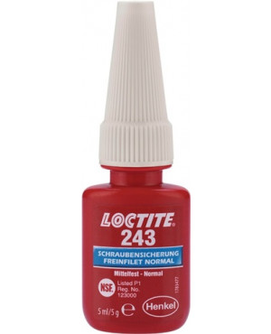 Schraubensicherung 243 5g mf.mv.blau NSF P1,NSF/ANSI 61 Flasche LOCTITE