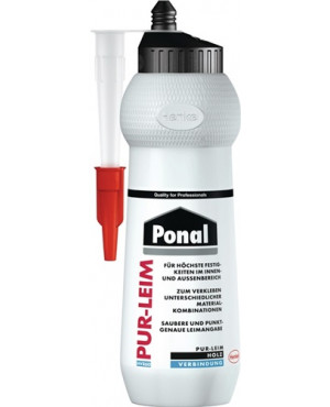 Montagekleber PUR-Leim EN 204: D4 transp.420g Flasche PONAL