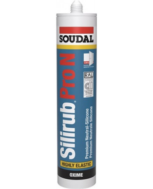Silikondichtstoff Silirub Pro N transp.310 ml Kartusche SOUDAL