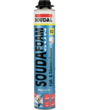 1K-Pistolenschaum SOUDAFOAM-GUN 750 ml B2 champagner o.Einweghandschuhe SOUDAL