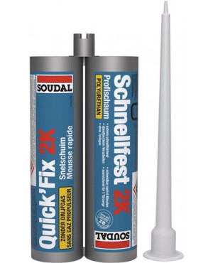 2K-Zargenschnellschaum QUICK FIX 210 ml B2 beige o.Einweghandschuhe SOUDAL