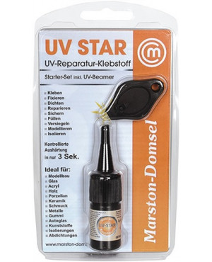 UV-Reparatur-Klebstoff MD UV-Star 3g Kleber /1 UV-Leuchte transp.Set MARSTON