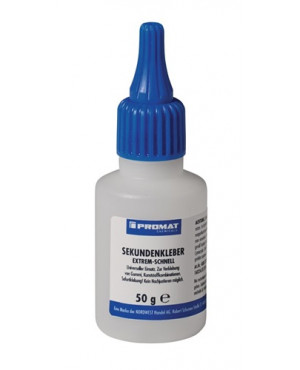 Sekundenkleber extrem schnell 50g farblos Flasche PROMAT CHEMICALS