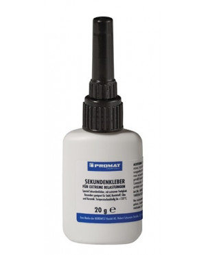 Sekundenkleber f.extreme Belastungen 20g farblos Flasche PROMAT CHEMICALS
