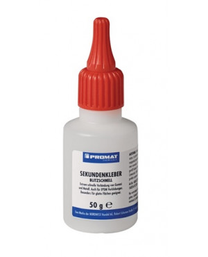 Sekundenkleber blitzschnell 50g farblos Flasche PROMAT CHEMICALS