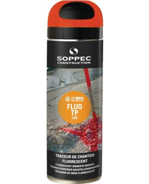Baustellenmarkierspray FLUO TP leuchtorange 500 ml Spraydose SOPPEC