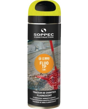Baustellenmarkierspray FLUO TP leuchtgelb 500 ml Spraydose SOPPEC