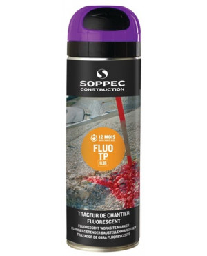 Baustellenmarkierspray FLUO TP leuchtviolett 500 ml Spraydose SOPPEC
