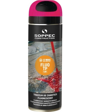 Baustellenmarkierspray FLUO TP leuchtpink 500 ml Spraydose SOPPEC