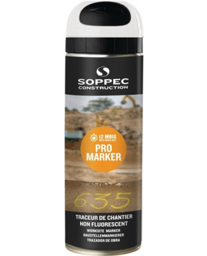 Baustellenmarkierspray Pro Marker weiß 500 ml Spraydose SOPPEC