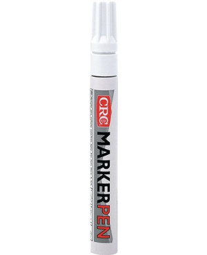 Permanentmarker MARKERPEN weiß Strich-B.1-4,5mm Schreibspitze wasserfest CRC