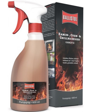 Kamin-/Ofen-/Grillreiniger KAMOFIX 600 ml Sprühflasche BALLISTOL