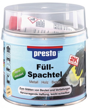 2K-Füllspachtel prestolith® plastic ocker 1000g Dose PRESTO