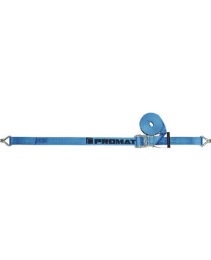 Zurrgurt DIN EN 12195-2 L.8m B.50mm m.Ratsche+Spitzh.LC U 5000 daN PROMAT