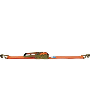Zurrgurt DIN EN 12195-2 L.8m B.50mm Getriebezugratsche+Spitzh.