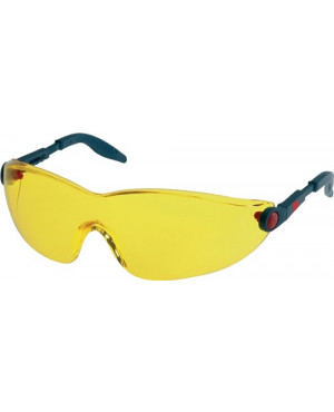 Schutzbrille 2742 EN 166 Bügel blau,Scheiben gelb PC 3M