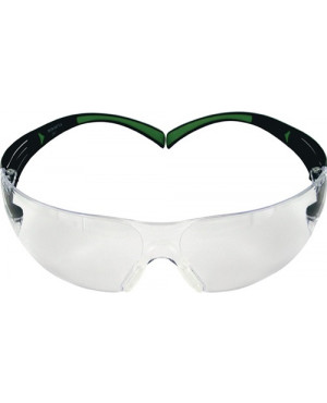 Schutzbrille SecureFit-SF400 EN 166,EN 170 Bügel schwarz grün,Scheiben klar PC