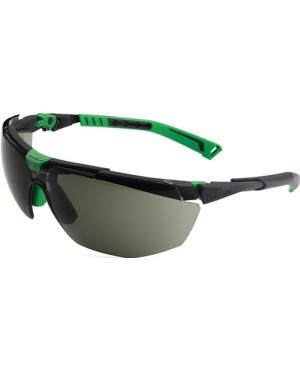 Schutzbrille 5X1030005 EN166,EN170,EN172 FT KN Bügel metallgrau/grün,Scheibe G15