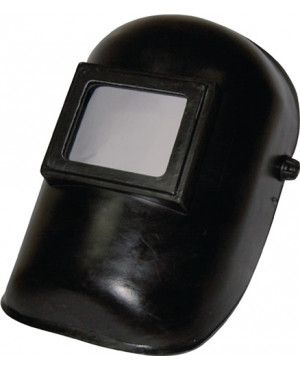 Schweißerkopfschutzhaube m.DIN-9-Glas u.Vorsatzglas 90 x 110mm Ku.