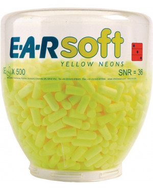 Gehörschutzstöpsel E-A-Rsoft Yellow Neons Refill (SNR)=36 dB Dispenser à 500 PA