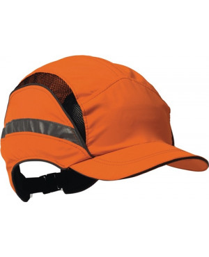 Anstoßkappe First Base 3 Classic Hi-Vis 52-65cm orange Mikrofaser EN812:A1 EN471