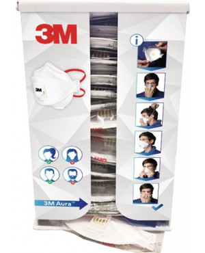 Maskenspender Aura nachfüllbar unbefüllt f.Wandmont.geeignet 3M