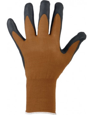 Handschuhe Dalian Gr.10 braun/schwarz Nyl.m.Nitrilschaum EN 388 Kat.II