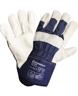 Handschuhe Elbe Gr.10 blau Leder EN 388 Kat.II PROMAT