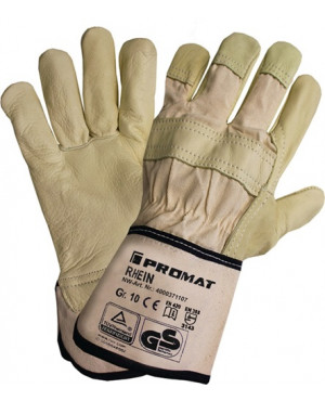 Handschuhe Top Rhein Gr.10 beige Leder EN 388 Kat.II PROMAT