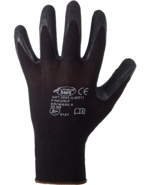 Handschuhe Finegrip Gr.9 schwarz Nyl.m.Schrumpf-Latex EN 388 Kat.II