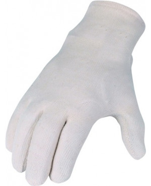 Handschuhe Gr.10 naturweiß Baumwoll-Jersey Kat.I AT