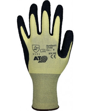 Handschuhe Gr.8 gelb/schwarz Nyl.m.Naturlatex EN 388 Kat.II