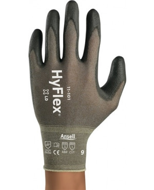 Handschuhe HyFlex 11-101 Gr.8 grau PA/Kupferfaser mitPUR EN 388 Kat.II Ansell