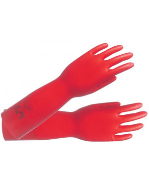 Chemiehandschuh AlphaTec Sol-Vex 37-900 Gr.8 rot EN 388,EN 374,ISO 9001 Kat.III