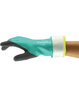 Chemiehandschuh AlphaTec 58-735 Gr.9 grün EN 388,EN 374 Kat.III ANSELL