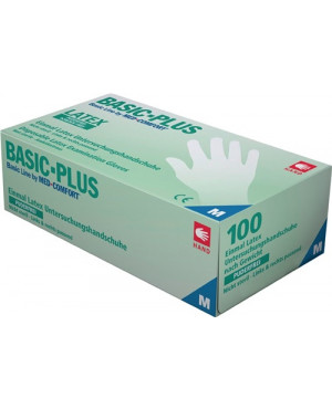 Einweghandschuhe Basic Plus Gr.XL hellbeige Latex EN 455 Ampri