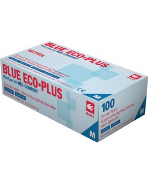 Einweghandschuhe Blue Eco Plus Gr.M blau Nitril EN 374,EN 455 Ampri