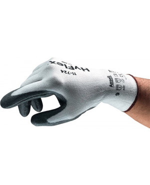 Schnittschutzhandschuhe HyFlex 11-724 Gr.8 weiß/grau EN 388 Kat.II 12 PA