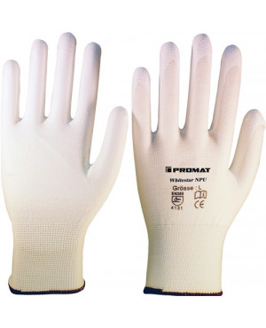 Handschuhe Whitestar NPU Gr.7 (M) weiß Nyl.mitPU EN 388 Kat.II PROMAT