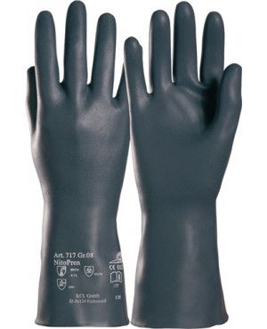 Chemiehandschuh Nitopren 717 Gr.9 dunkelgrau EN 388,EN 374 Kat.III