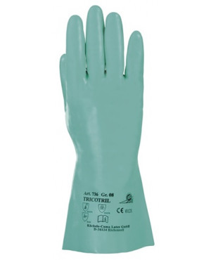 Chemiehandschuh Tricotril 736 Gr.10 grün EN 388,EN 374 Kat.III KCL by Honeywell