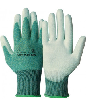 Schnittschutzhandschuhe DumoCut 655 Gr.9 grün-blau/weiß EN 388 Kat.II 10 PA