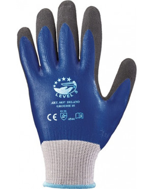 Schnittschutzhandschuhe Delano Gr.10 dunkelblau/schwarz EN 388 Kat.II 12 PA