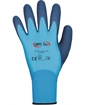 Handschuhe Aqua Guard Gr.10 blau PA m.Latex/Latex EN 388 Kat.II
