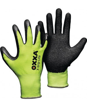 Handschuhe X-GRIP-LITE Gr.10 schwarz/fluo-gelb Nylon-Träger EN 388 Kat.II 12 PA