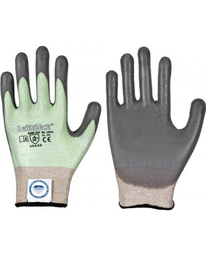 Schnittschutzhandschuhe LeiKaTech® 1641 Gr.10 grün/grau
