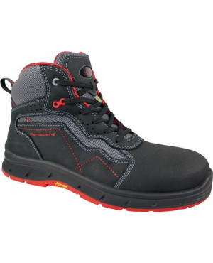 Sicherheitsstiefel Devon Gr. 40 schwarz/rot Leder S3 ESD EN20345