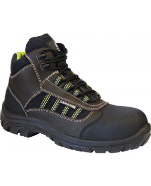 Sicherheitsstiefel Danube Gr.50 schwarz/braun Leder/Textileins. S3 SRC EN20345